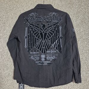 Xtreme Couture By Affliction Button Down Shirt Long Sleeve XL Grunge MMA UFC‎